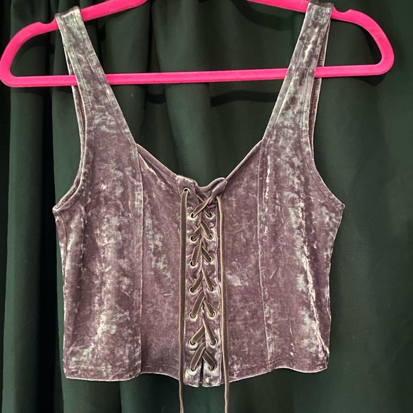 Purple crop top - Picture 6 of 6